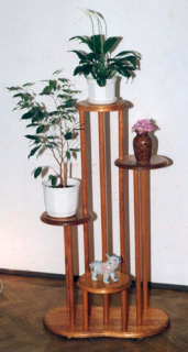 Stojan na kvety - Stojan na kvety Senior 100 cm drevo